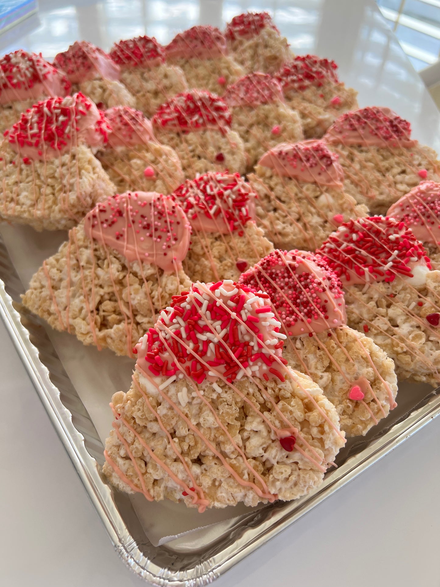 Rice Krispy Hearts