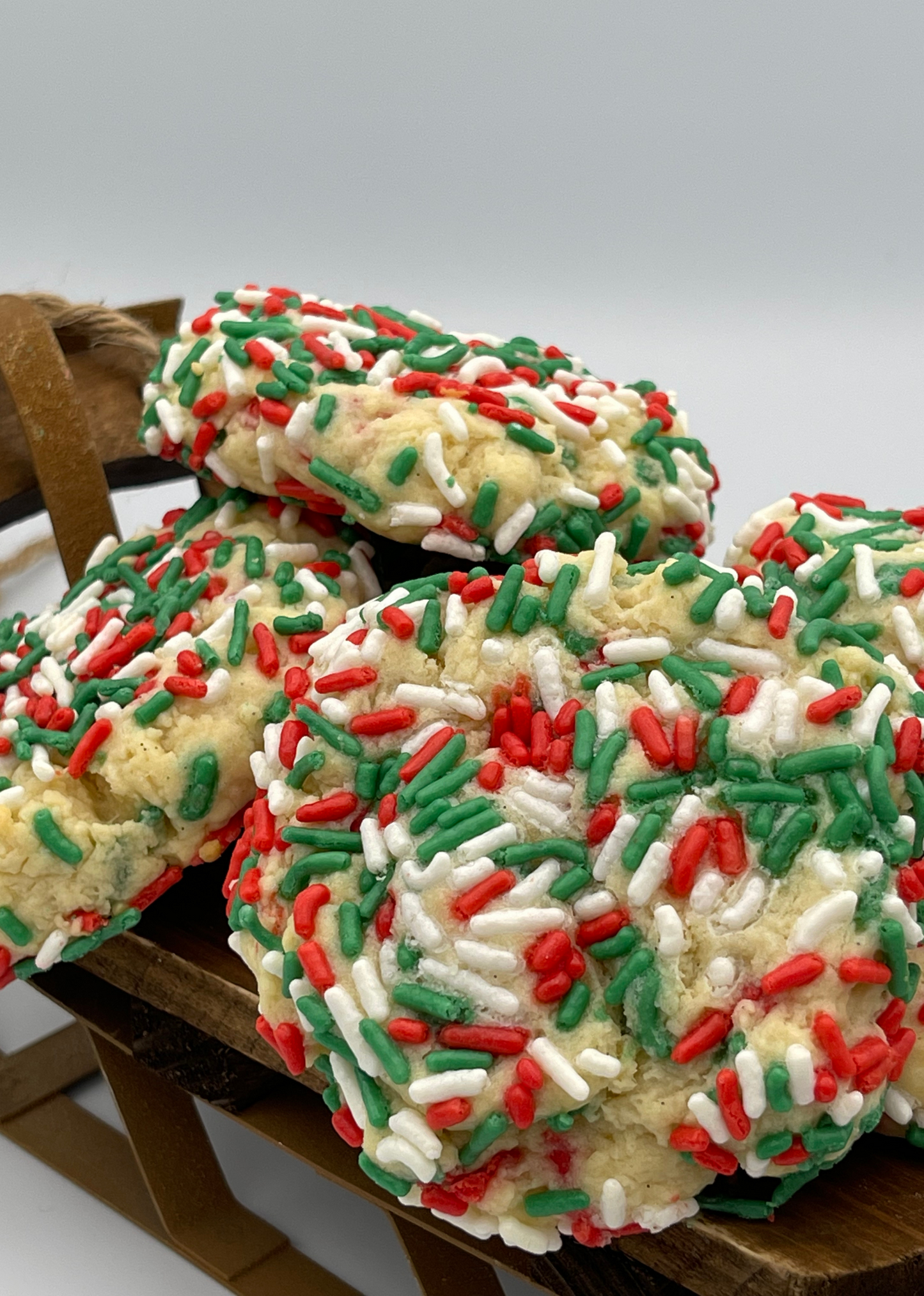 Christmas Confetti Sprinkle Cookie