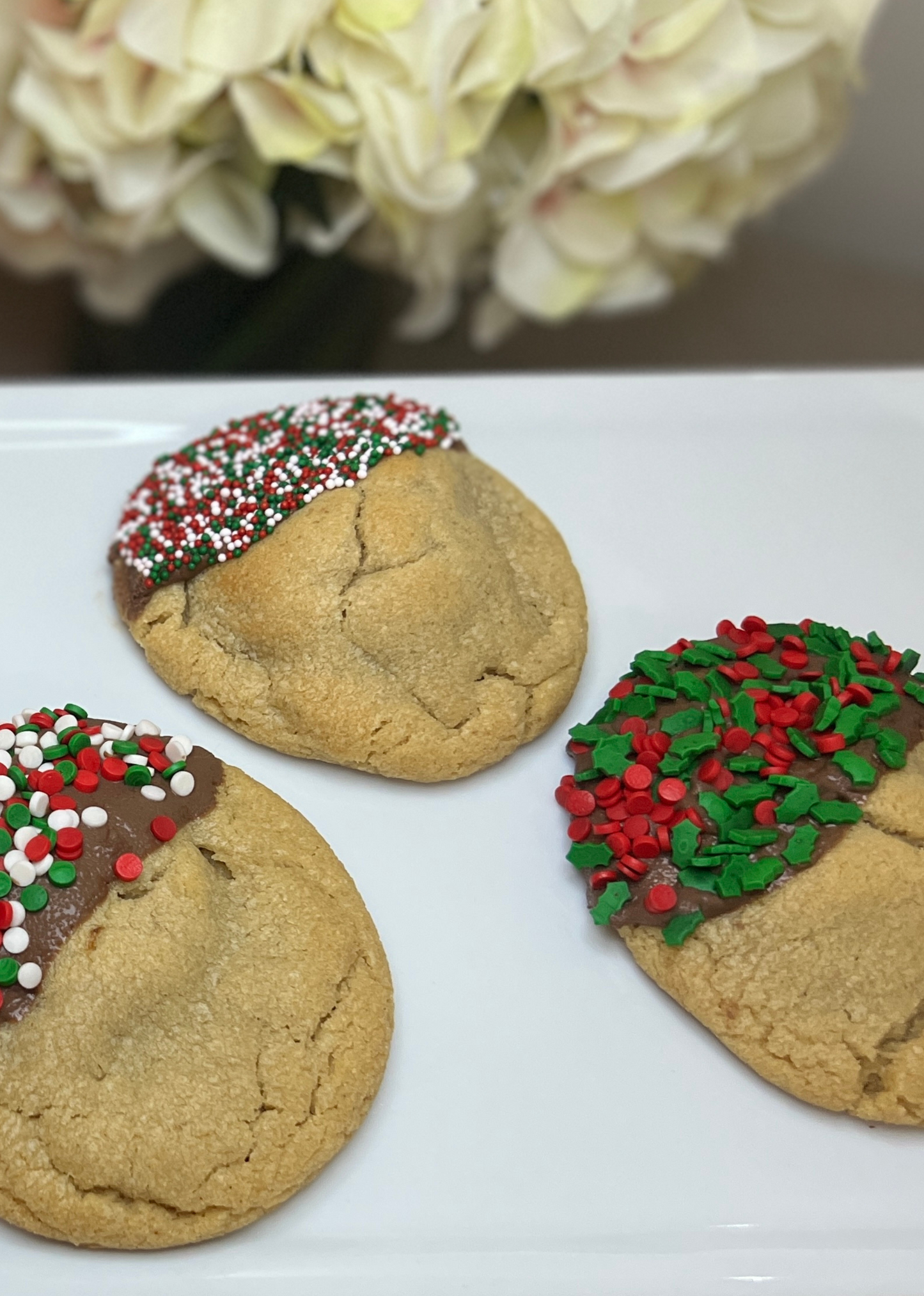 Santa's Candy Bar Surprise Cookie