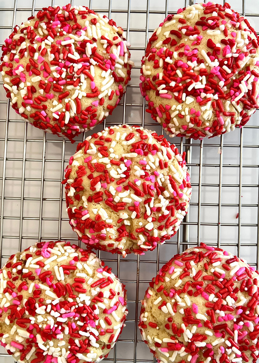 Valentines Day Confetti Cookie