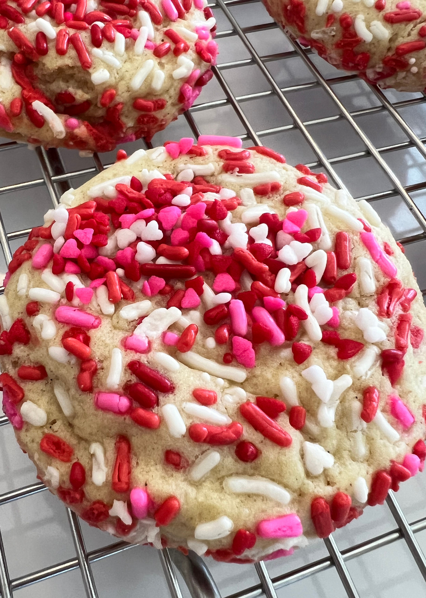 Valentines Day Confetti Cookie