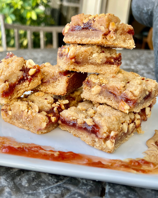 Peanut Butter & Jelly Time Bars