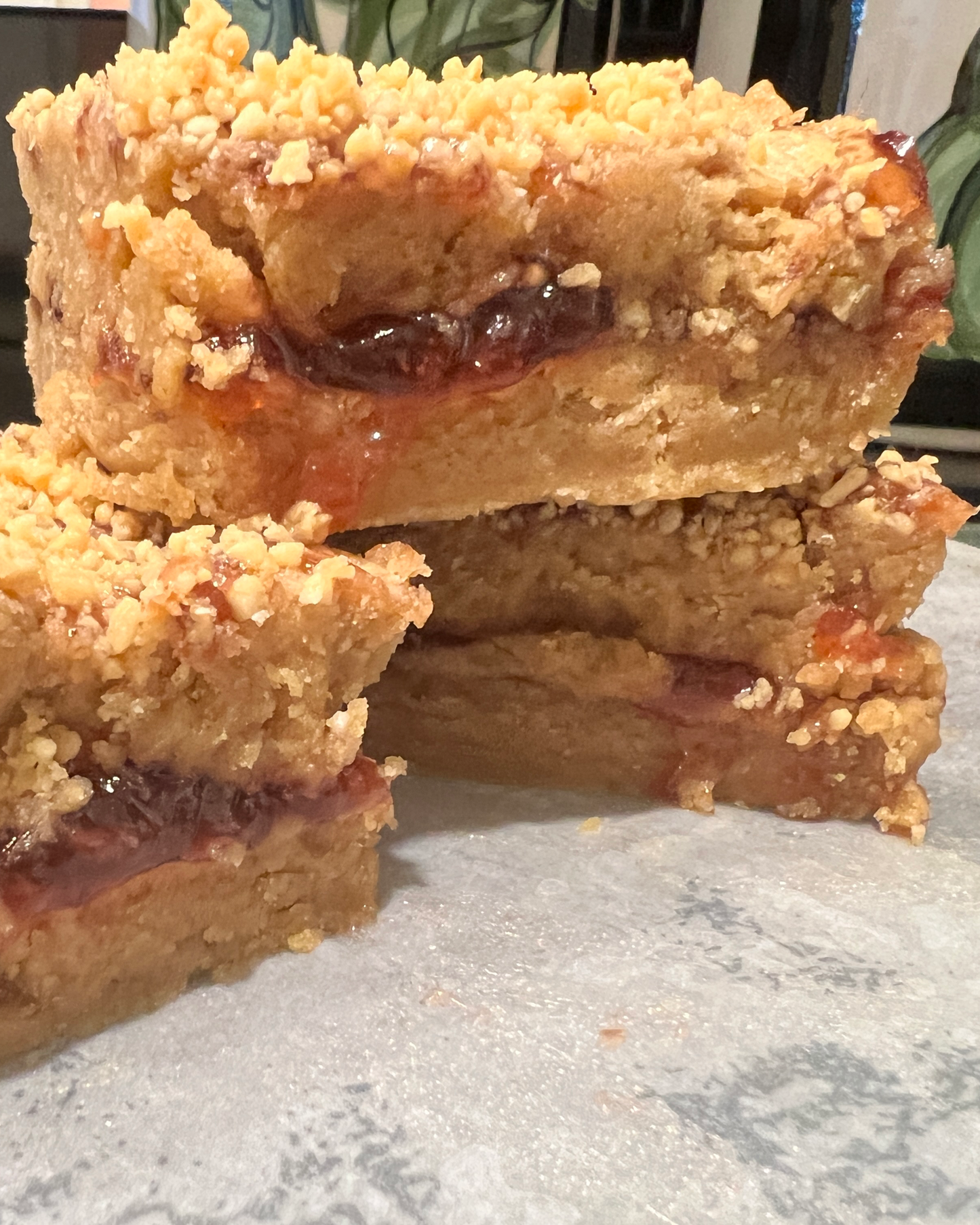 Peanut Butter & Jelly Time Bars