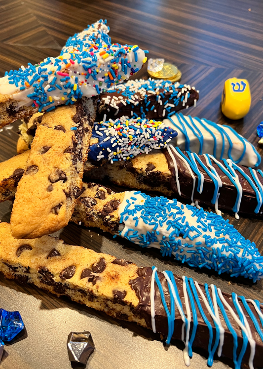 Chocolate Chip Hanukkah Mandel Bread