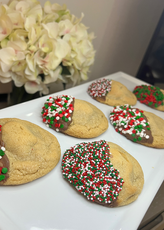 Santa's Candy Bar Surprise Cookie