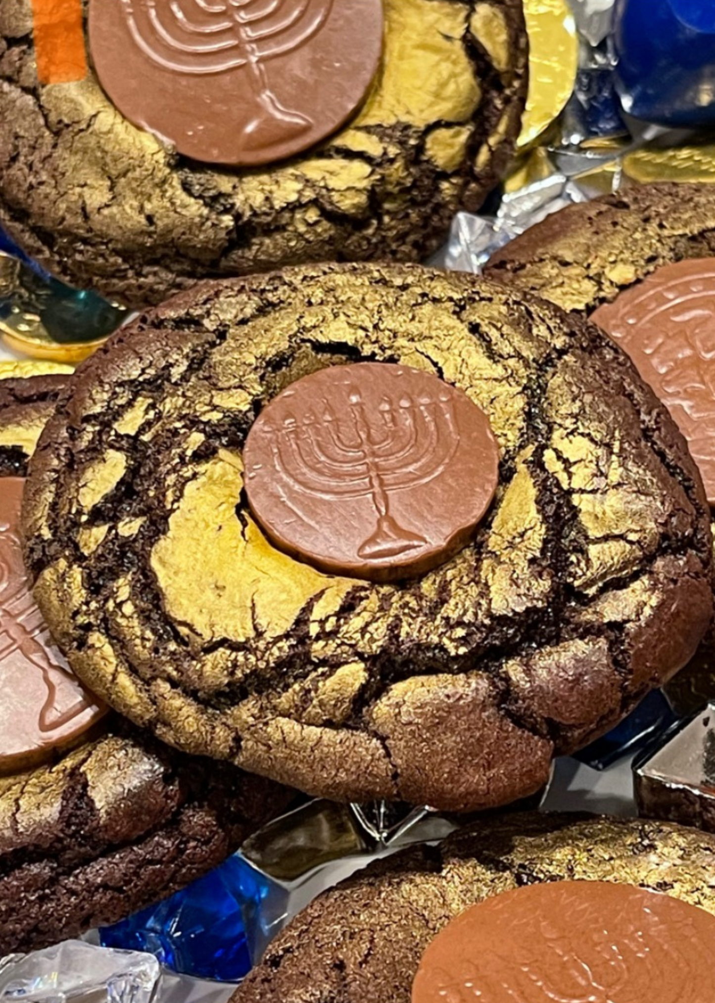 Hanukkah Gelt Chocolate Cookie